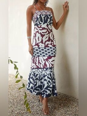 Anthropologie Tiered Strappy Maxi Dress, Size 2X, NWT.